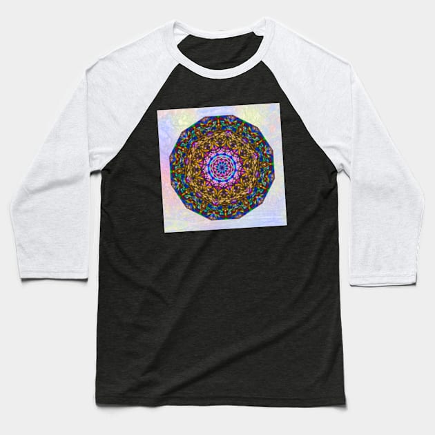 Vibrant mystic kaleidoscope Baseball T-Shirt by hereswendy